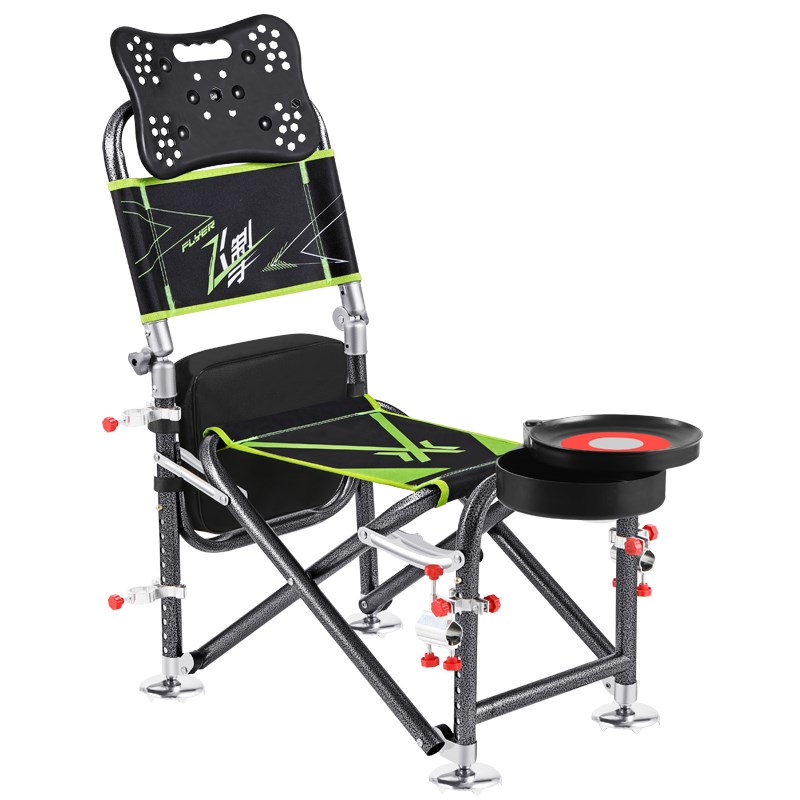新款钓椅超轻折叠便携骑士坐椅多功能筏钓可躺式全地形野钓鱼椅子