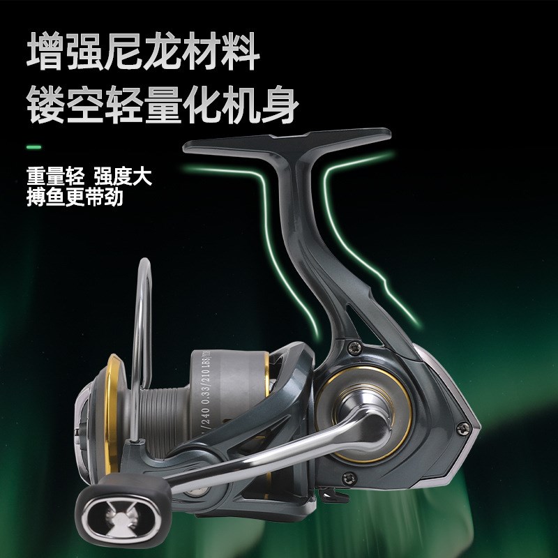 比灵斯渔轮路亚金属卸力纺车轮海竿抛竿微物黑蜘蛛鱼轮海钓鱼线轮