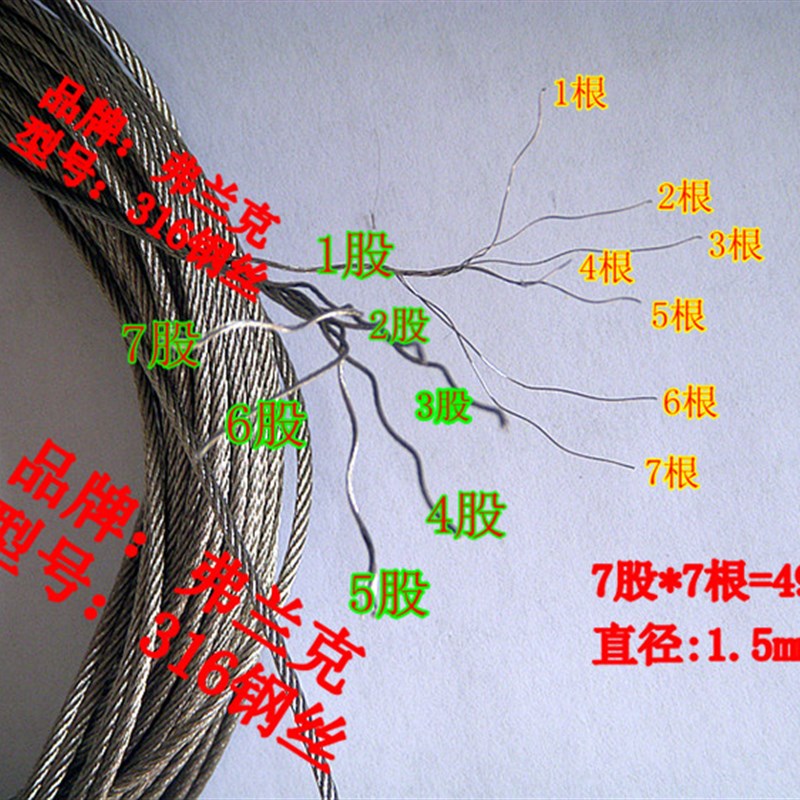 杆室内升降衣架30钢丝绳不锈钢通用阳台手摇晾衣架晒衣架配件