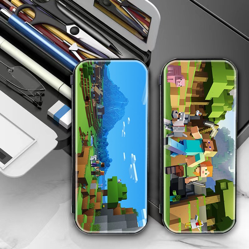 文具盒男多功能大容量笔袋2023新款我的世界层铅笔盒儿童