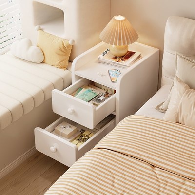 实木家用卧室床头柜床头30公分小型20CM床边极窄夹缝窄边置物柜子