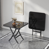 可折叠桌子便携式 多功能餐桌家用小户型圆桌小方桌小饭桌出租房用