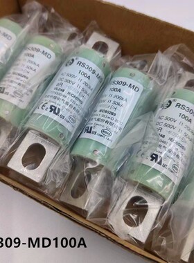 中熔电器熔断器RS309-MD-100 150A高压保险丝绿管直流新能源500V