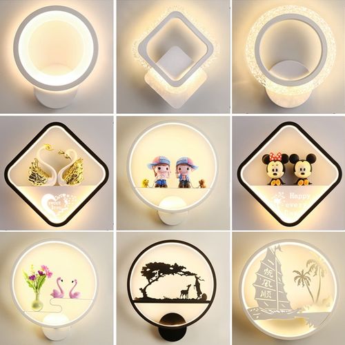 壁灯卧室床头灯现代极简主义客厅创意电视背景壁灯楼梯过道灯2025