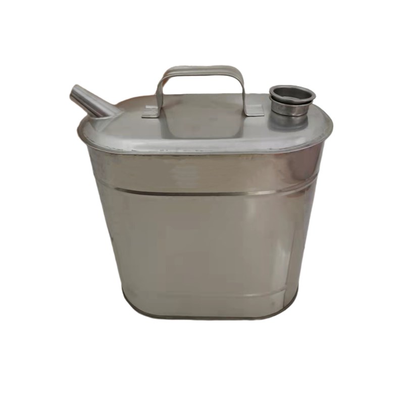 不锈钢30食品质手提式大小号10升15升加厚便携水桶储备用油箱壶