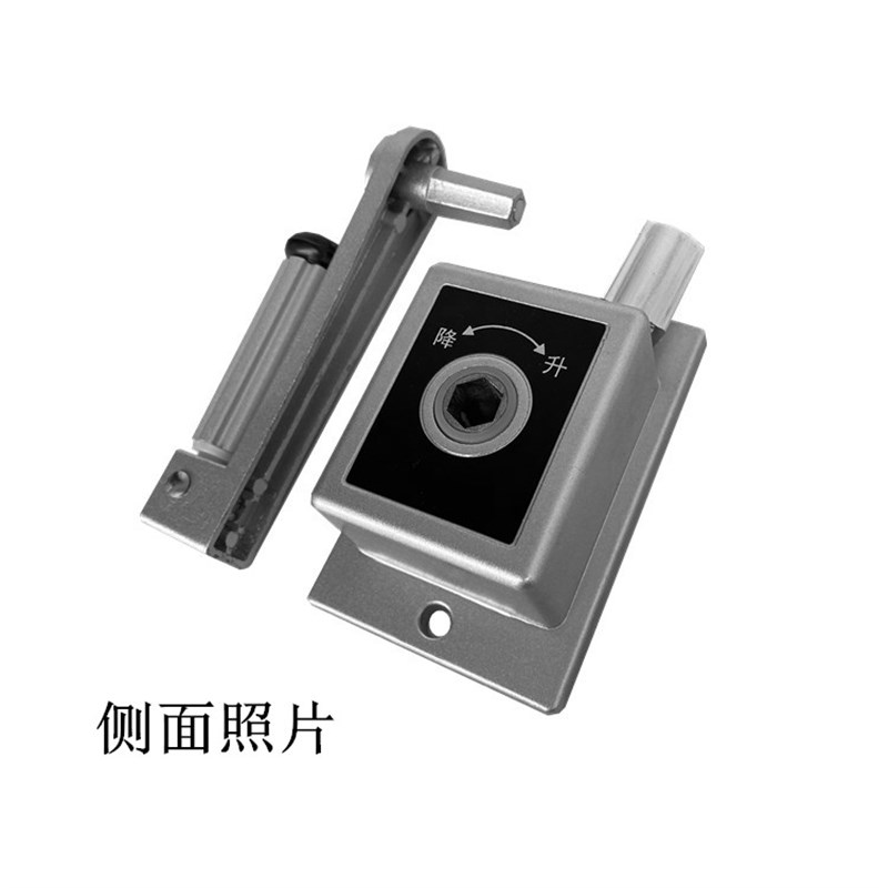 厂销单杆小方手摇窗帘升降滑轮器晾衣架摇手器阳台单杆专用升降器