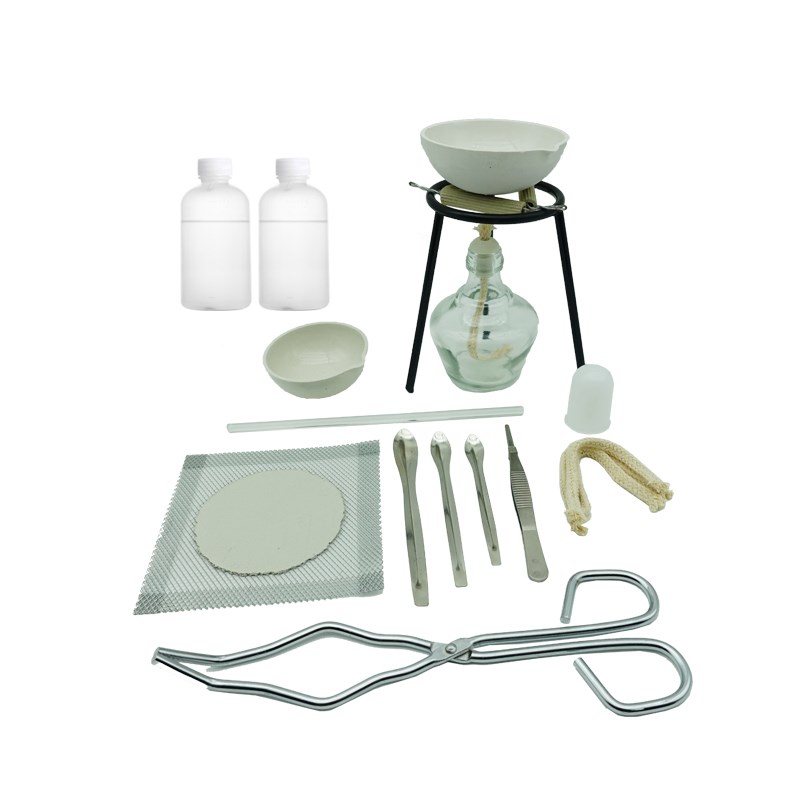 粗盐提纯实验蒸发结晶装器材提取NCl氯化钠食盐加热装蒸发皿酒精