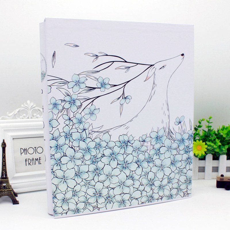 新款 相册插页式 竖放 6寸400张 家庭大本 过塑封膜可放 盒装影集