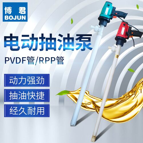 博君电动RPP塑料化工抽液泵防腐蚀柴油加油泵220V大功率加油机