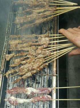 蝶烤香烧烤架商用一米长加厚烤羊肉串摆摊设备木炭烧烤炉子套装