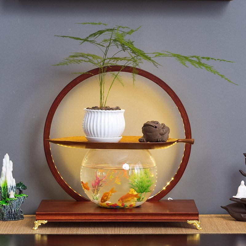 桌面小型鱼缸架展示架加高佛台底座台工艺品古董花瓶装饰摆件架