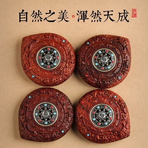 论檀黑檀紫檀汽车挂饰男女士十二生肖属龙车内车载后视镜挂件