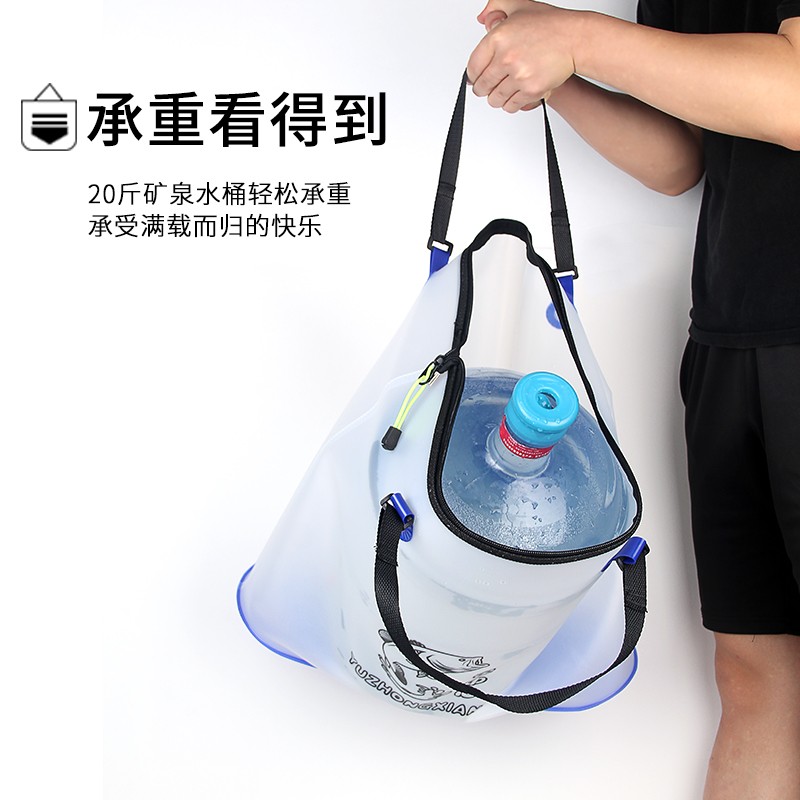 新款EV防水装鱼包加厚耐磨手提鱼护袋便携单层鱼护包钓鱼袋渔具