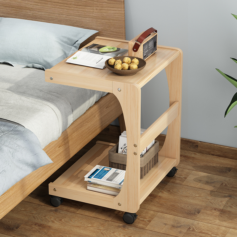 实木边几柜可移动茶几茶桌简约小桌子沙发角几边桌C型茶台床边桌
