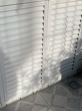 地暖分水器遮挡罩开门灰色黑色白色暖气罩百叶窗定制订做检修口