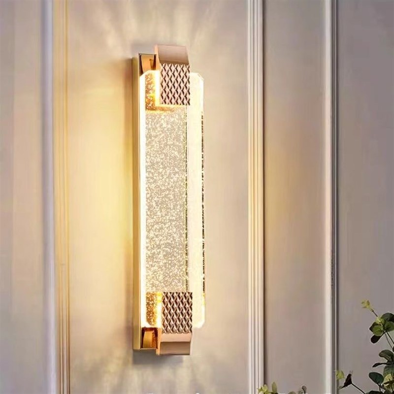 中山灯具壁灯客厅电视背景墙灯走廊卧室床头灯星空气泡水晶装饰灯