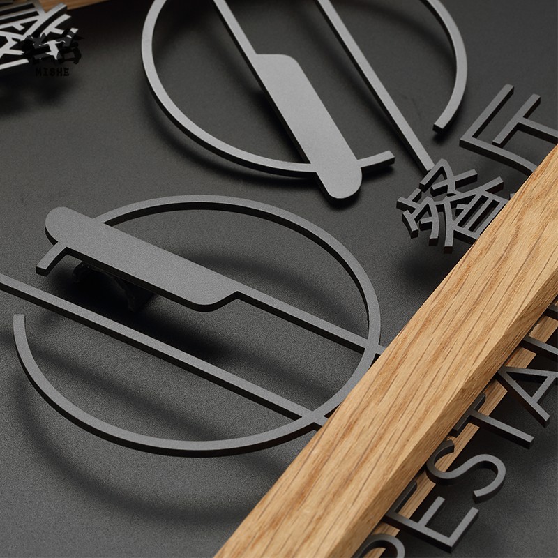 餐厅门牌定制木质立体酒店别墅民宿包厢房间号提示牌个性创意