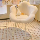 妆凳家室具 网红家用化椅靠背梳妆台椅子风奶油子卧宿舍可旋转