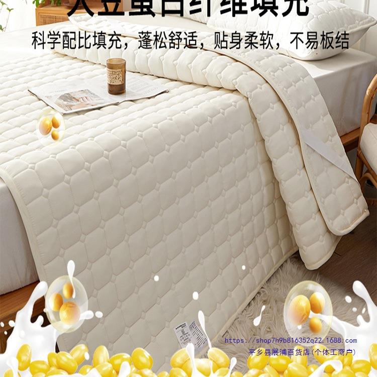防水隔004833尿床软垫家用卧室宿舍豆夹棉床护滑垫防垫被褥垫子大