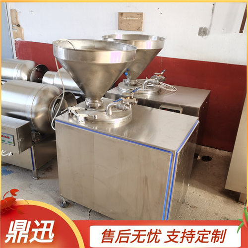 辣味肠灌肠机 立式双路香肠灌装机器 鼎迅制造 自动化程度高