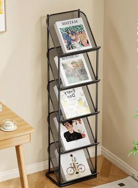 书落地置物架斜转角书柜倾型厅桌边多架层KUU收客纳架立式绘本架