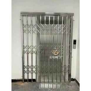 拉闸门铁闸门防盗拉伸缩门不锈闸推钢推拉门2折叠门铝合金铁门