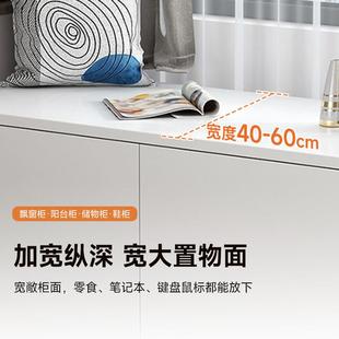 飘EAT物窗定制柜飘窗柜客厅储物柜实木阳台地柜低杂柜矮柜子卧室