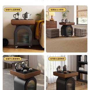 移动茶茶台CTS家用小茶车沙发边几阳台水休闲茶家用小台桌烧壶一