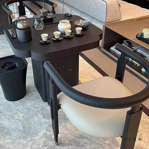 阳台茶桌2金250新品高端小型家用实木泡茶乌石面桌WSD小茶台