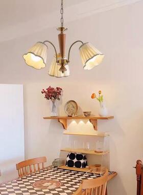 174法式奶油风客厅吊灯轻古美式网红中n古vi奢ta复ge餐厅卧室实木
