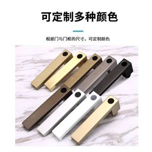 乐朗极窄平开门锁 磁吸门门锁三叉组合锁静音卫生间玻璃浴室门锁