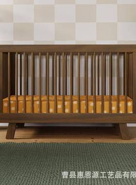 跨境实换婴VSD儿床可转为木幼儿床和沙发床质宝宝睡觉床木婴儿睡