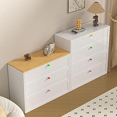 家用钢制斗落柜客厅五地式收纳柜储IHU物柜多钢制斗柜床尾柜层抽