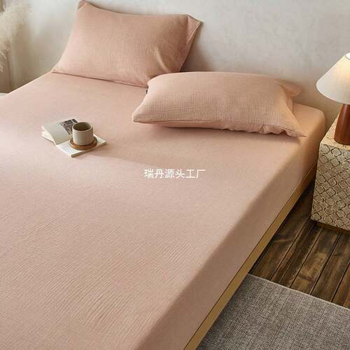 双层纱纯棉床笠单件席梦思床垫保护罩床套罩2025新款四季通用