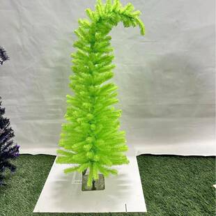 跨境新款布PVC歪脖子饰弯头圣诞绑灯加装饰ali-8318圣诞树摆件挂