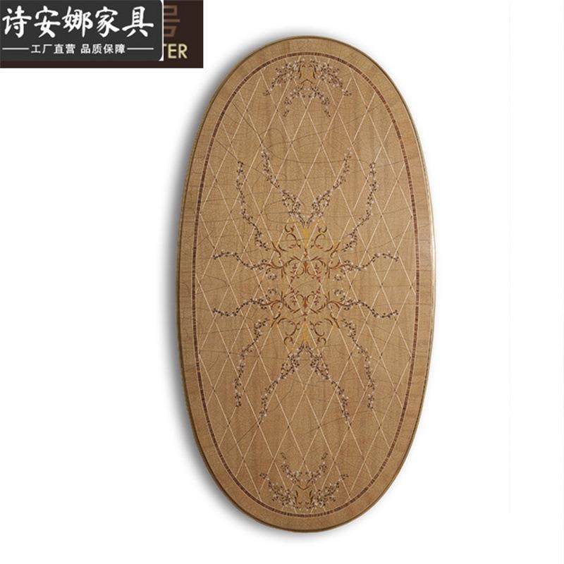 大户型别墅餐餐厅家餐具家45548圆用2.4米长桌椭形2米大桌餐椅