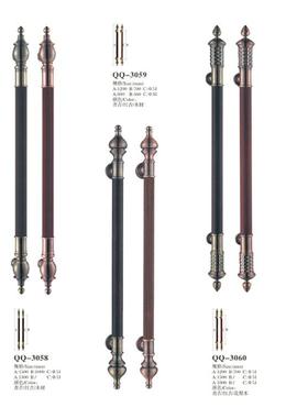 门玫玻璃拉手瑰WZM金钛金欧别墅式酒店仿古大门豪华拉手不锈钢拉