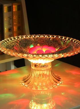 双层L七ED光彩发光果盘吧果盘KTV果酒盘1199果盘创意发果盘派对盘