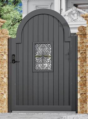 铝院合金庭门铁栅门无品牌/户外铝合金栏别墅大门艺民宿庭院门单