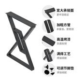 定作吧台互字型石桌腿支架理岩板金实木大板餐桌茶几XX099书桌属