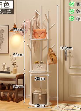 旋转木加粗挂款落AL地衣架卧室实挂可衣架家用室内衣服置物架