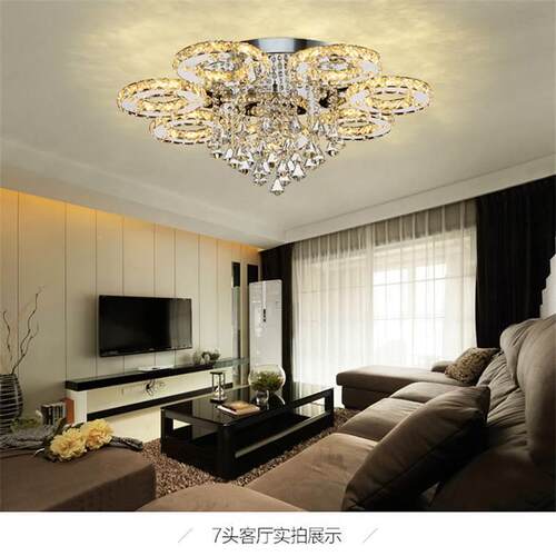 水晶8430灯客大厅灯简约现代气卧大室大厅具吸顶灯2025年新款灯厂