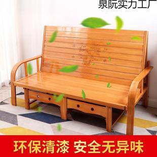 新一款体折叠沙床两用双人家用无品牌/发临时实木午休活动床单人