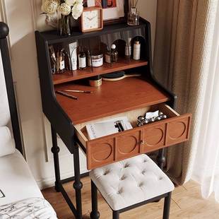 恒沃 法式中古梳妆台小户型实木化妆桌2024新款设计师复古化妆台