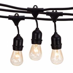 S14节日装 饰防水灯串 灯饰串48T15FE27跑马灯KQG带灯户外装