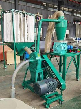 石家庄HTX自吸海木薯粉碎机米式糠贝壳粉碎机藻根骨头粉碎机