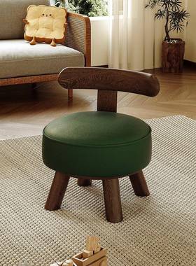 SCRT实小凳椅子靠背小子家用小板凳客厅坐凳凳简约矮木凳圆门口华