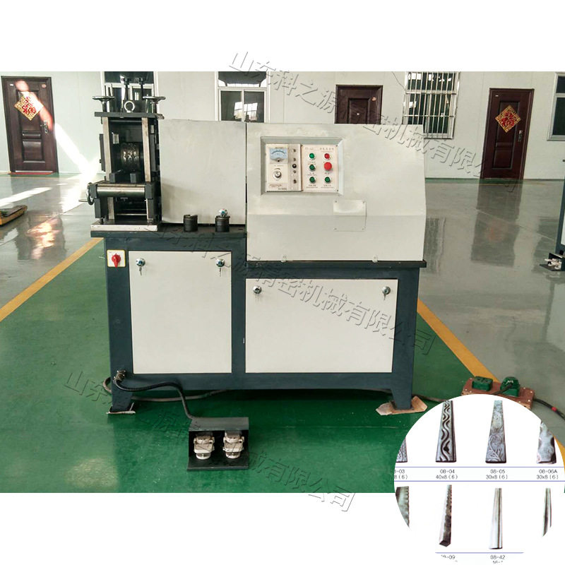 脚踏开关小型方管冷轧锻花机