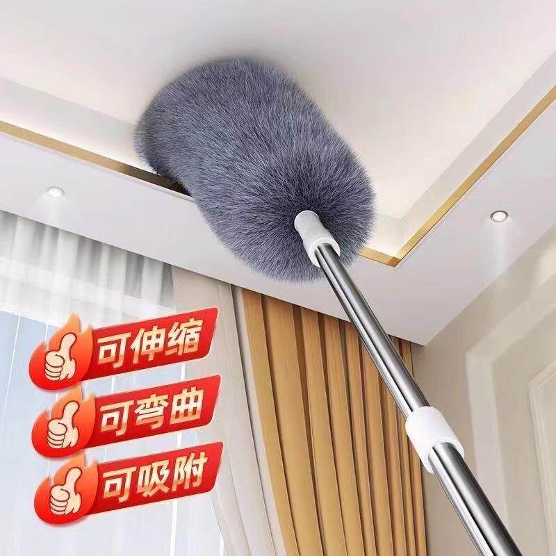 掸6890扫灰除掸尘扫用灰蜘蛛网鸡毛家静电除尘家用可伸缩打扫包邮