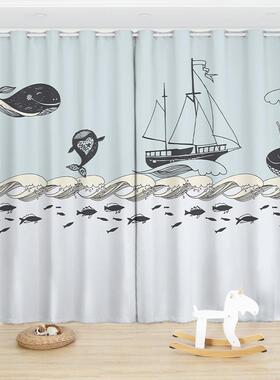 热销何上新卡简通几极冬季防风全遮背光超柔面加厚ZTO保暖窗帘卧